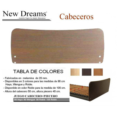 JUEGO CABECERO Y PIECERO NEW